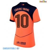Camisa de time de futebol Barcelona Lamine Yamal #10 Replicas 3º Equipamento Feminina 2025-26 Manga Curta